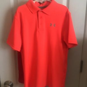 (3) boys size medium under amour polo shirts